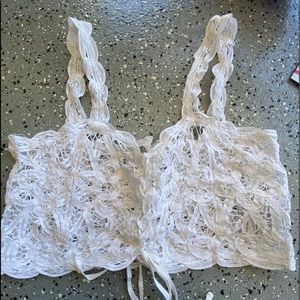 Forever 21 white lace top